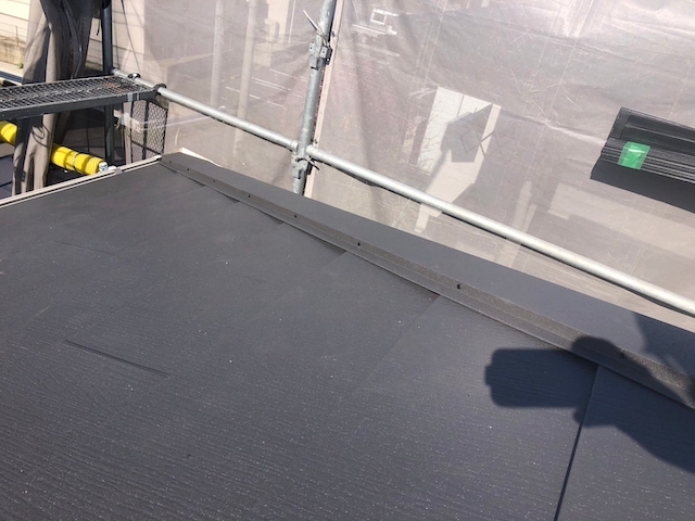 棟板金の施工完了